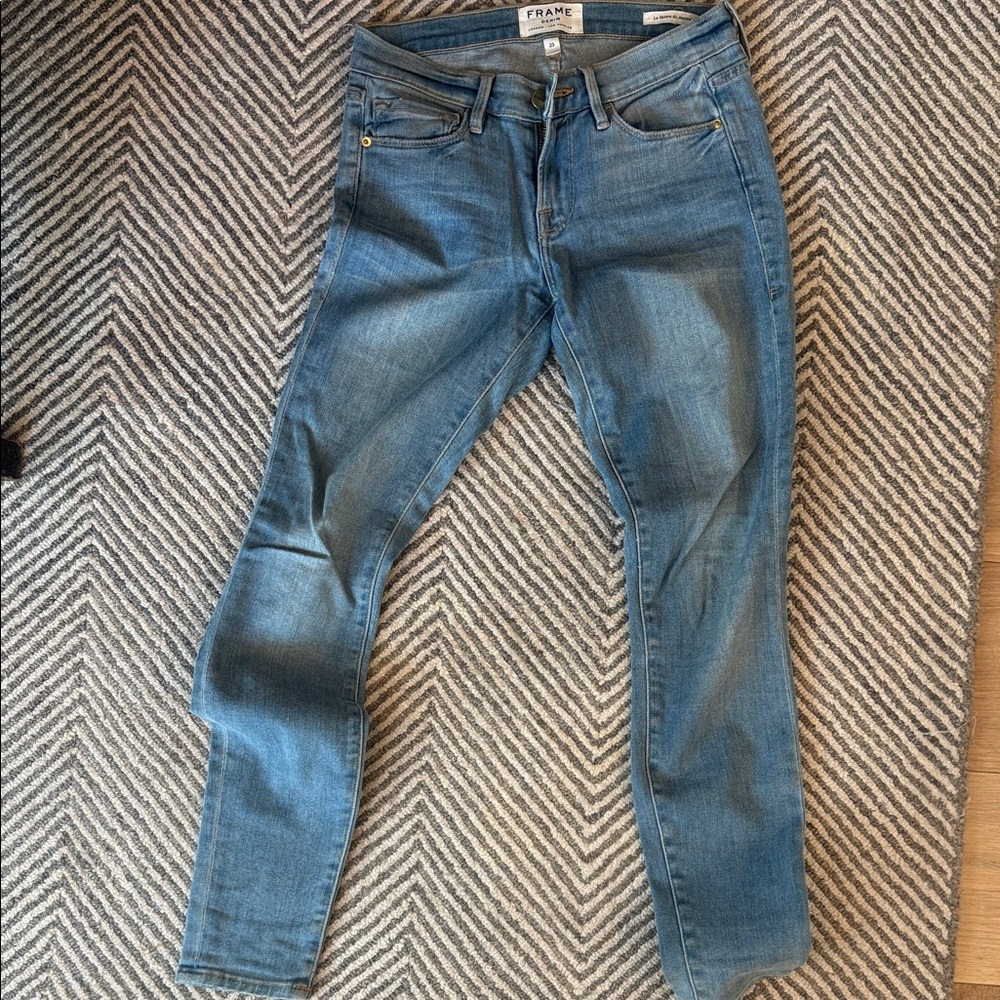 Frame Denim Women’s Skinny Jeans - Medium Blue
